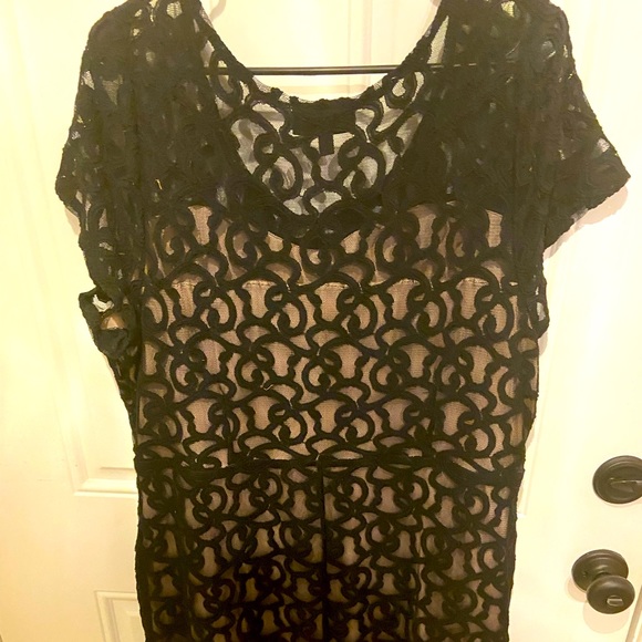 Lane Bryant Dresses & Skirts - Lane Bryant black lacey dress size 24